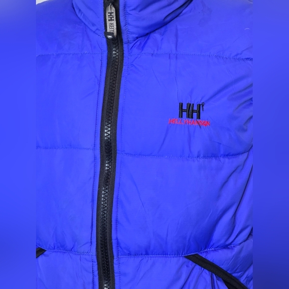 Helly Hansen Reversible Puffer Vest Blue Black Size M Streetwear Cozy Fall - Picture 10 of 10